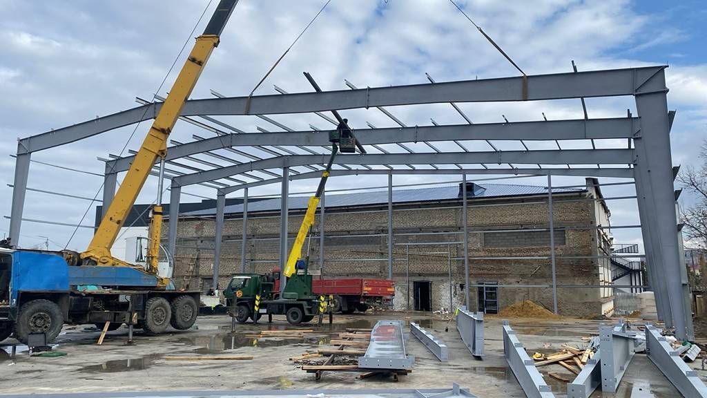 ასაწყობი რკინის კონსტრუქციის მონტაჟი