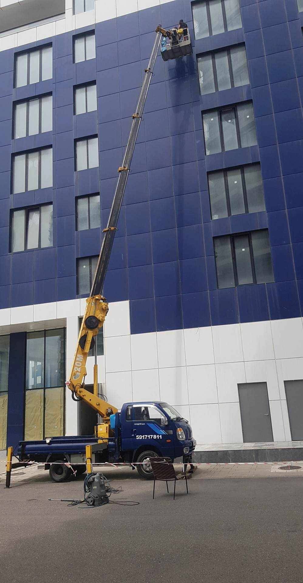 ამწე კალათა კრანი ბათუმში